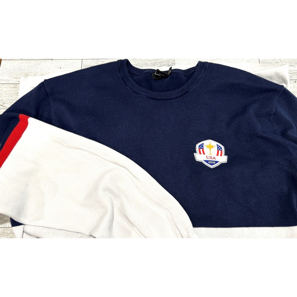 RLX Ralph Lauren Sweatshirt Mens Size XL Golf PGA USA 2016 Pullover Sweater Rare